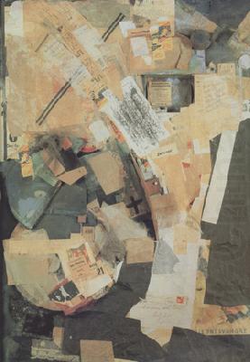 Picture of Spatial Growths-Picture with Two Small Dogs (nn03), Kurt Schwitters
